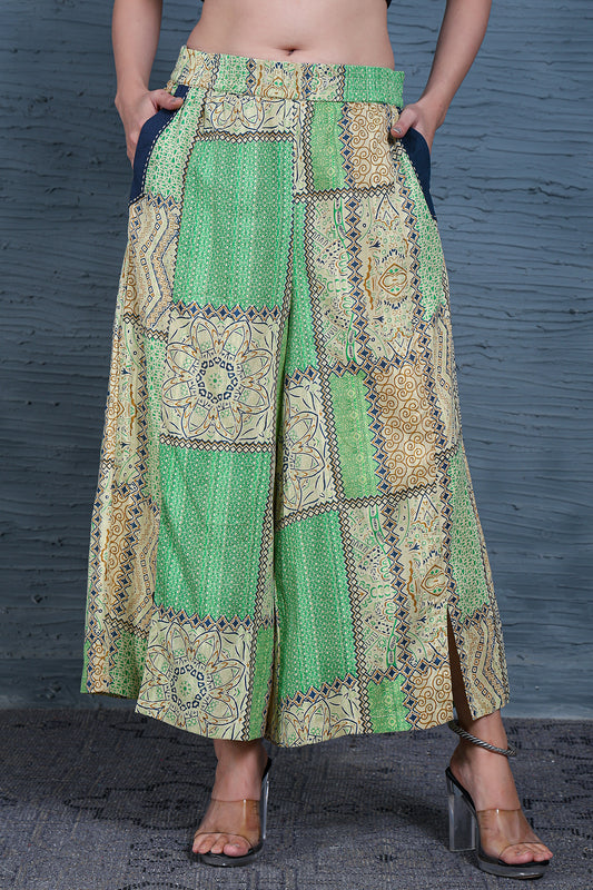 Women Green Palazzo Set