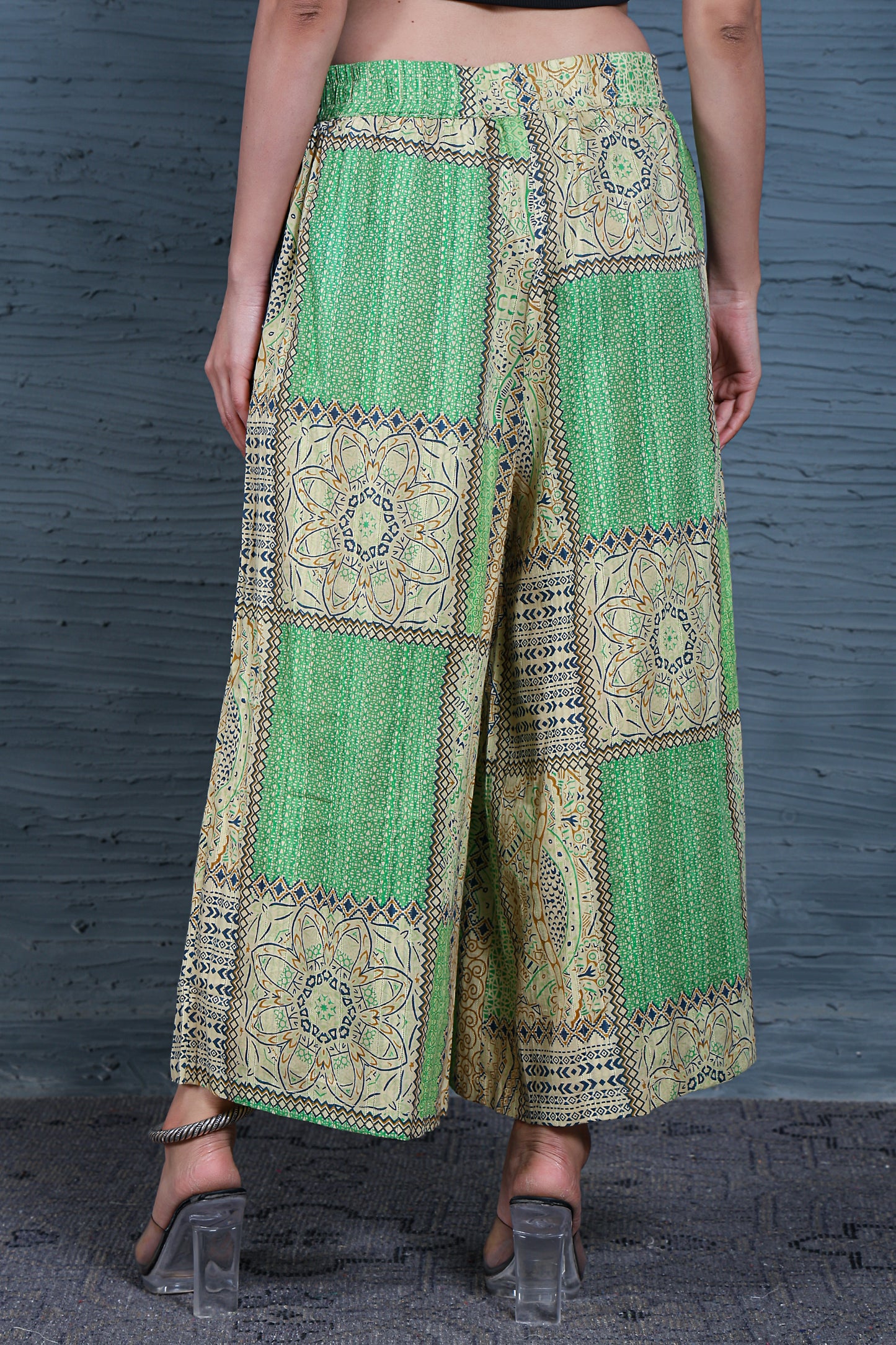 Women Green Palazzo Set